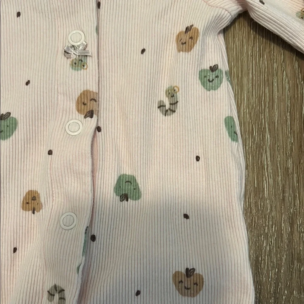 Carter's Pink and Green Footie One Piece